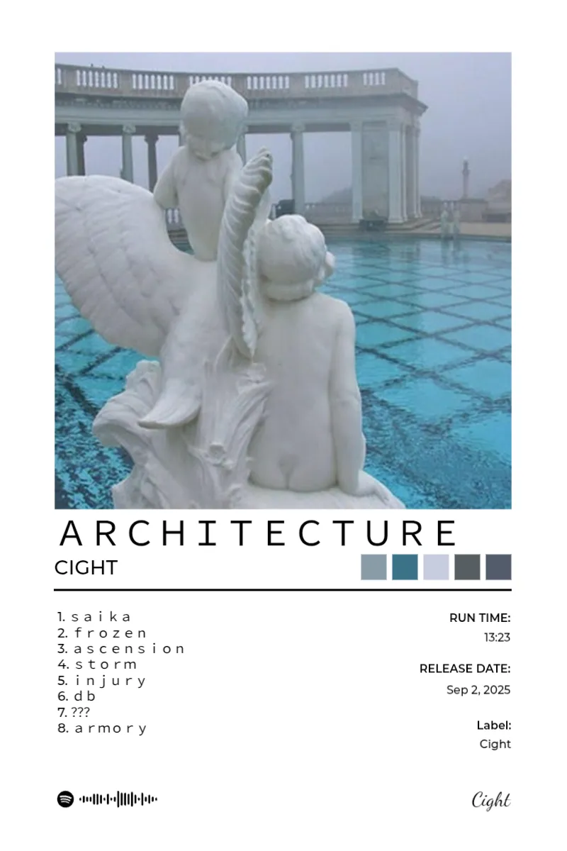 Album poster for ARCHITECTURE by Cight