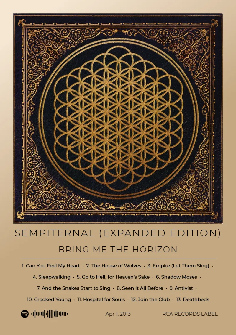 Sempiternal (Expanded Edition) · Sempiternal (Expanded Edition) · Bring Me The Horizon · DIN A4 Album poster for Sempiternal (Expanded Edition) by Bring Me The Horizon