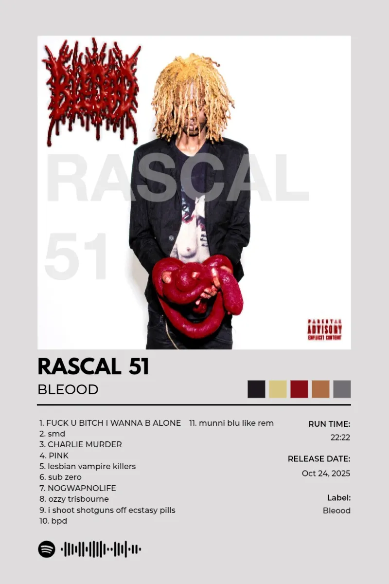 Album poster for rascal 51 by bleood