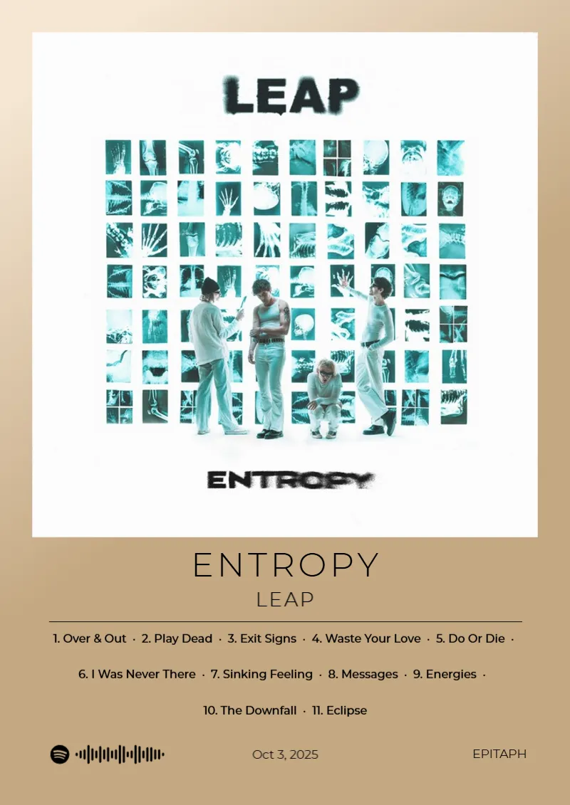 Entropy · Entropy · LEAP · DIN A4 Album poster for Entropy by LEAP