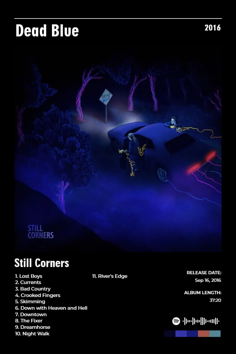 Dead Blue · Dead Blue · Still Corners · 2:3 Album poster for Dead Blue by Still Corners