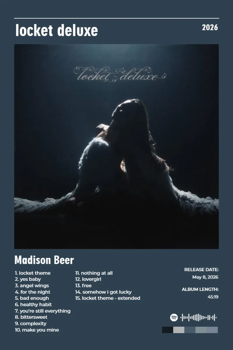 Album poster for locket deluxe by Madison Beer