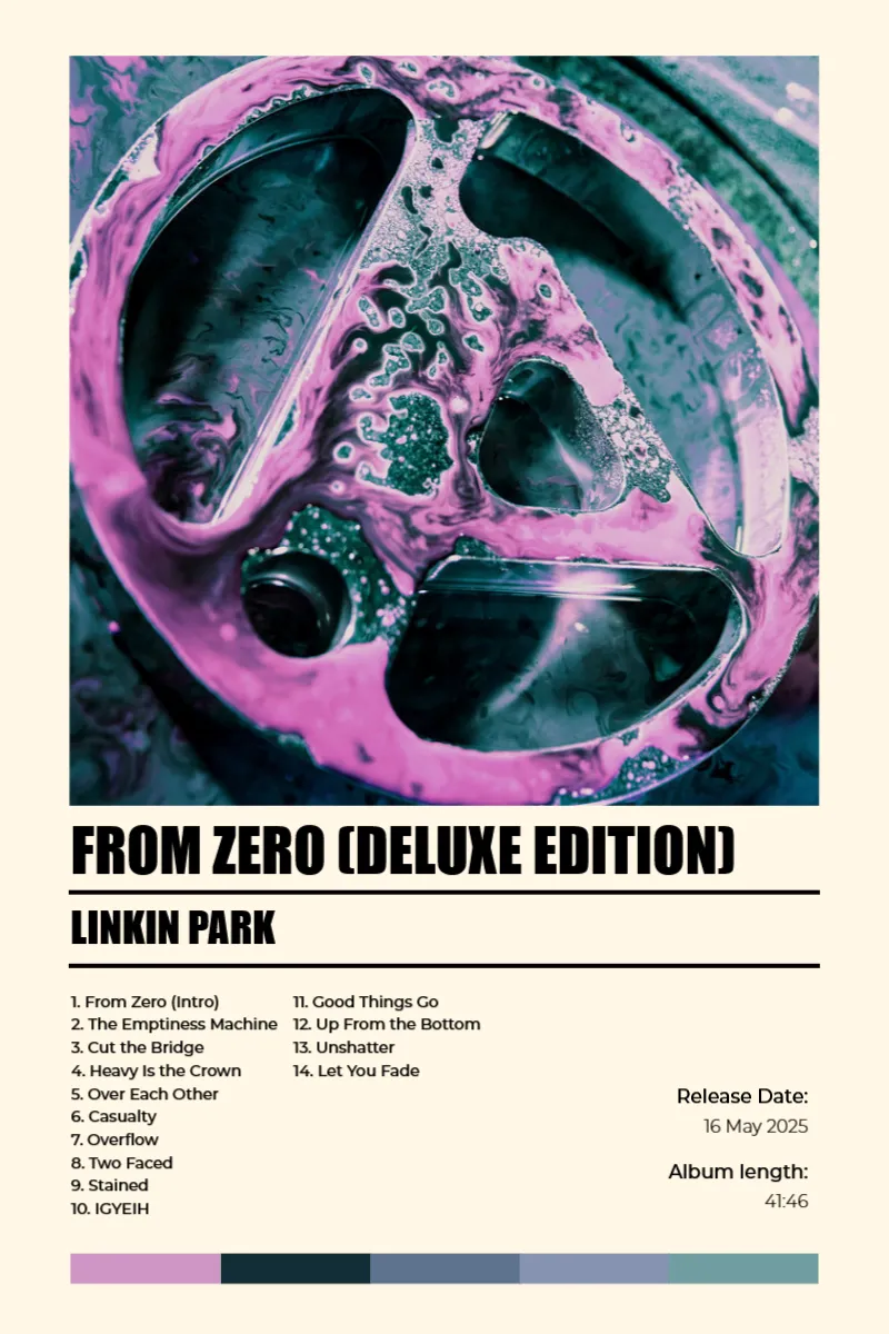Album poster for From Zero (Deluxe Edition) by Linkin Park
