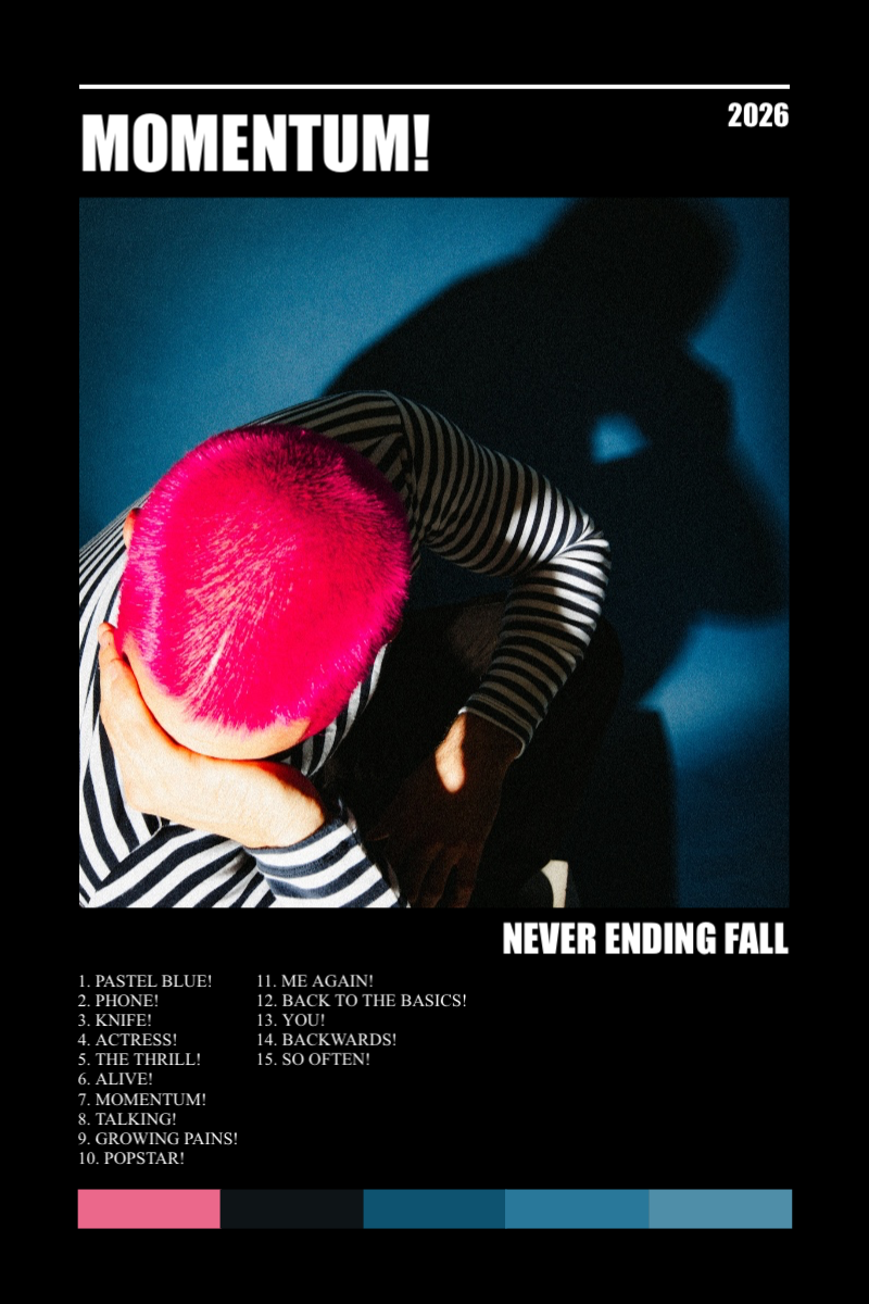 Album poster for MOMENTUM! by Never Ending Fall