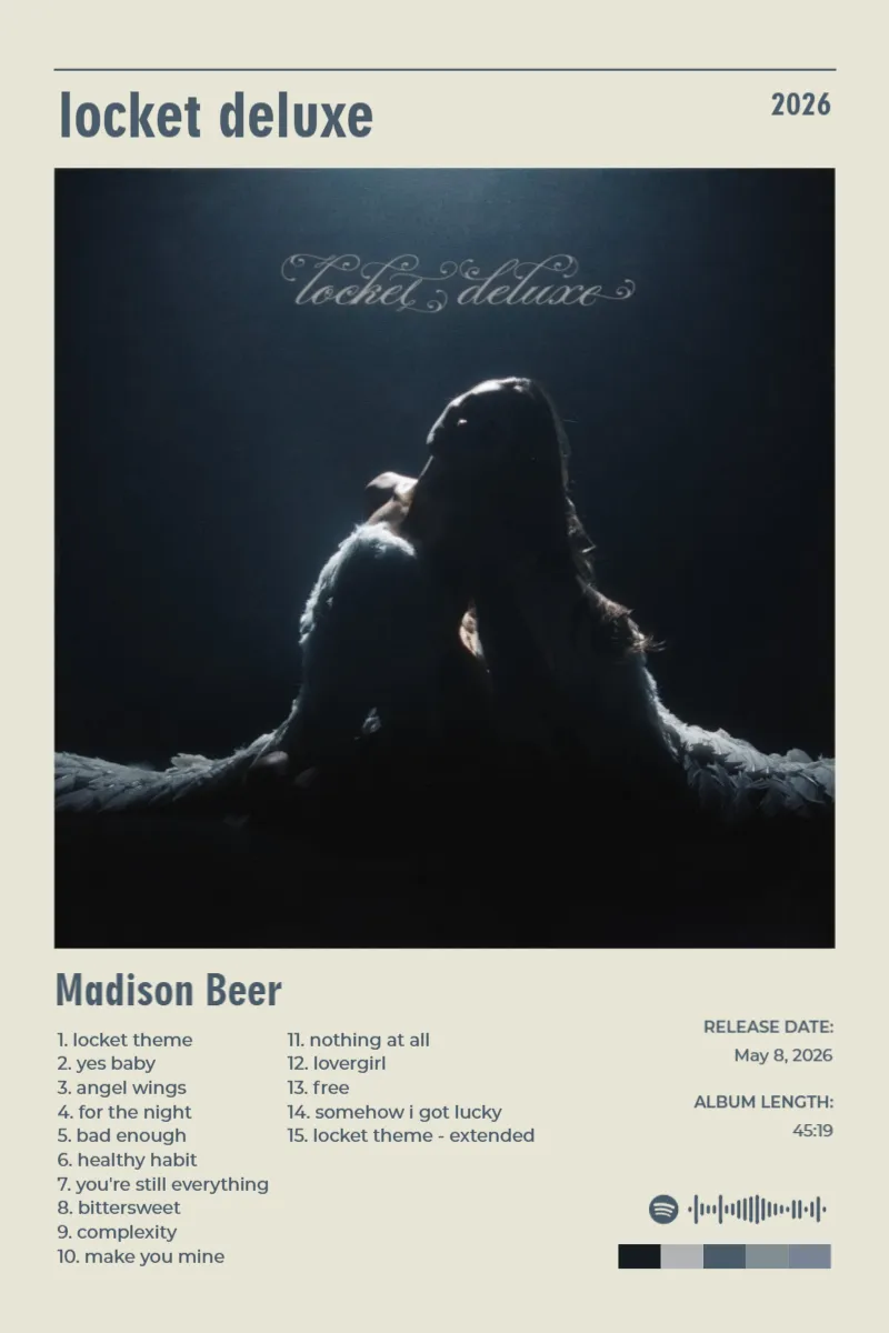 Album poster for locket deluxe by Madison Beer