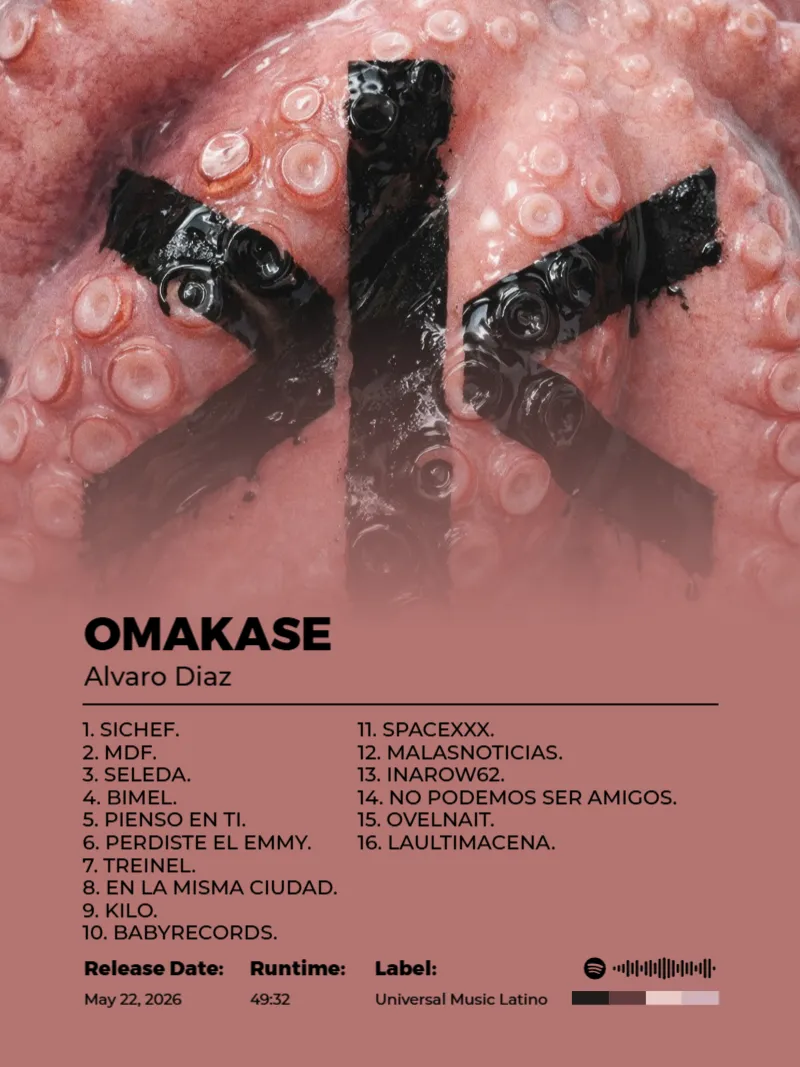 Album poster for OMAKASE by Alvaro Diaz