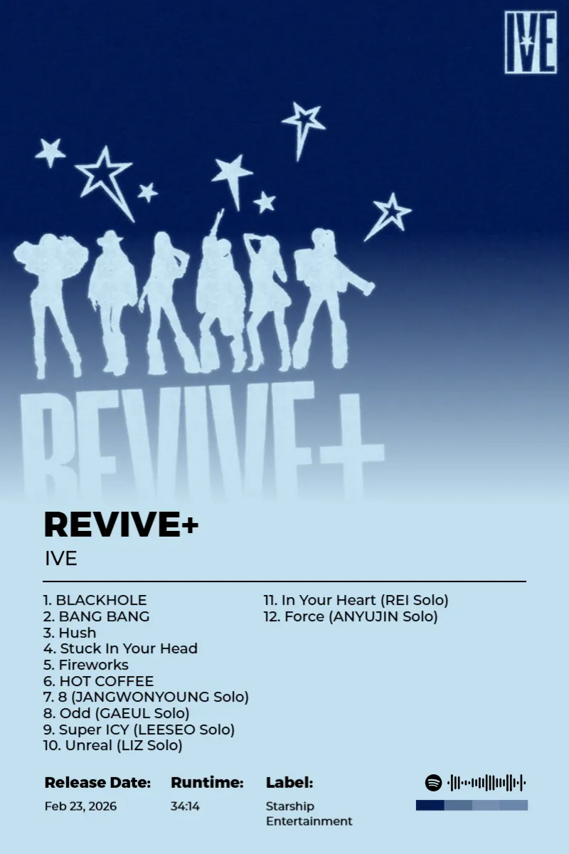 REVIVE+ · REVIVE+ · IVE · 2:3 Album poster for REVIVE+ by IVE