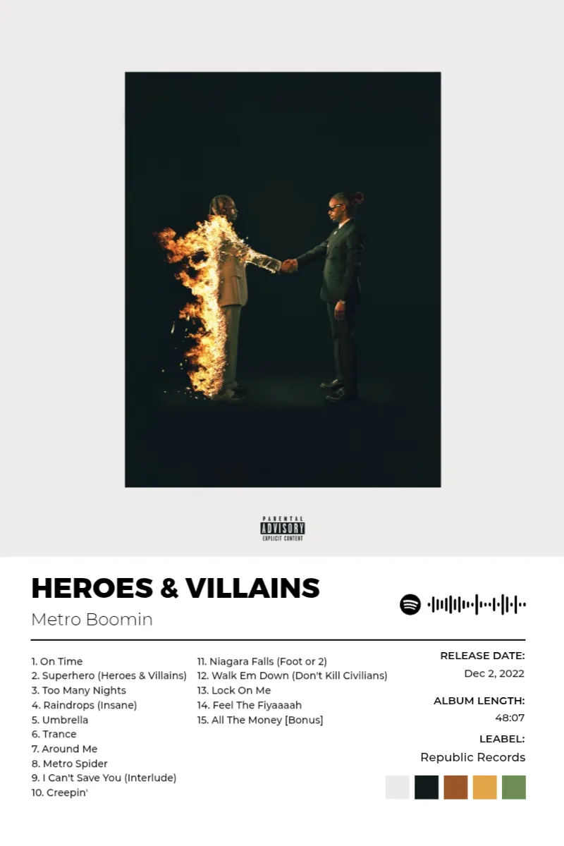 HEROES & VILLAINS — 社区海报示例