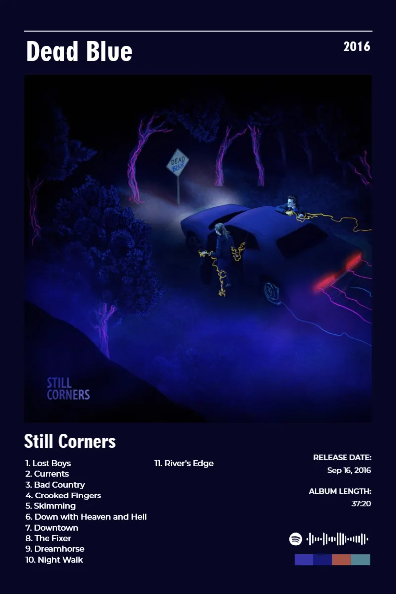 Dead Blue · Dead Blue · Still Corners · 2:3 Album poster for Dead Blue by Still Corners