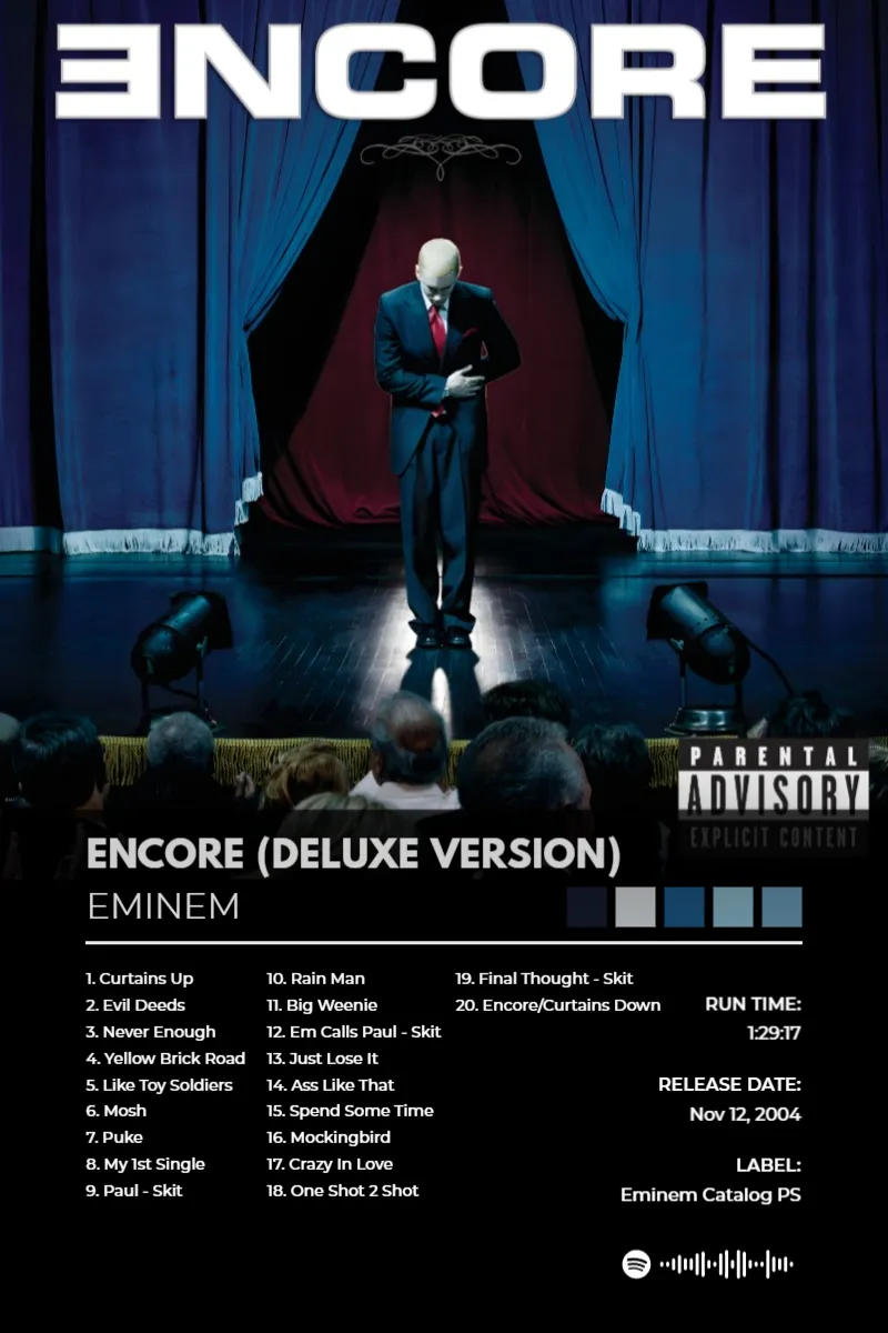 Album poster for Encore (Deluxe Version) by Eminem