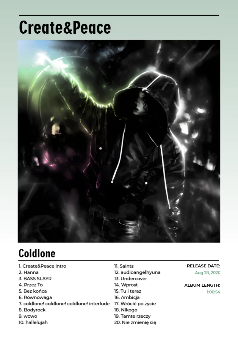 Album poster for Create&Peace by Coldlone