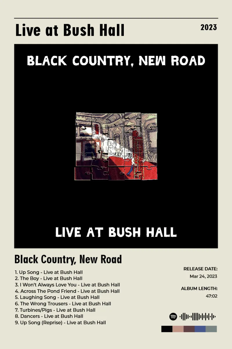 Album poster for Live at Bush Hall by Black Country, New Road