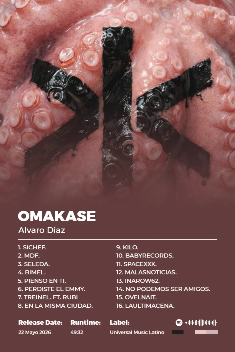 Album poster for OMAKASE by Alvaro Diaz