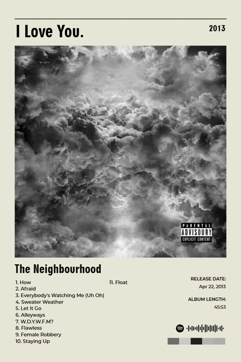 Album poster for I Love You. by The Neighbourhood