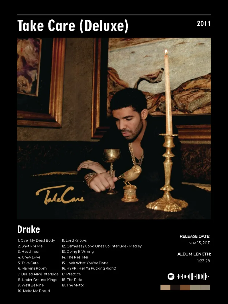 Album poster for Take Care (Deluxe) by Drake