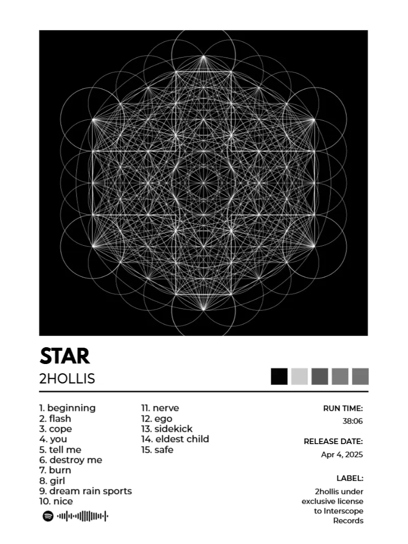 Album poster for star by 2hollis