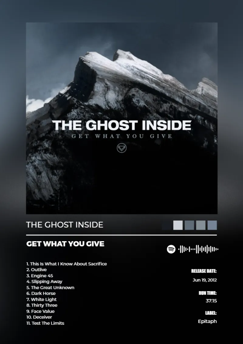 Album poster for Get What You Give by The Ghost Inside