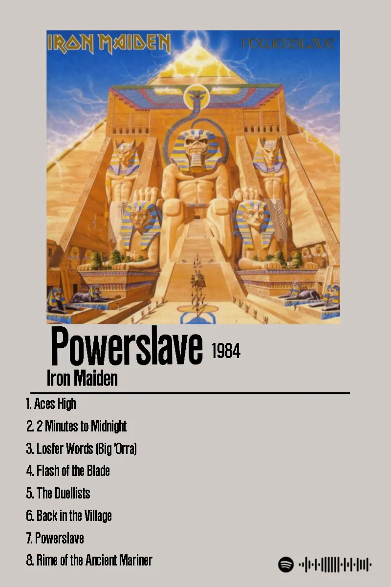 Album poster for Powerslave (2015 Remaster) by Iron Maiden