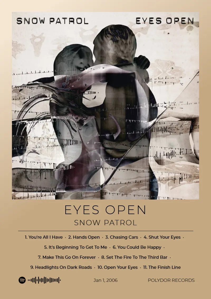 Album poster for Eyes Open by Snow Patrol