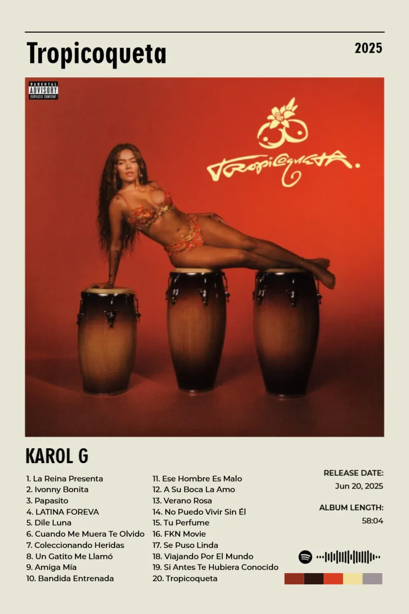 Tropicoqueta · Tropicoqueta · KAROL G · 2:3 Album poster for Tropicoqueta by KAROL G