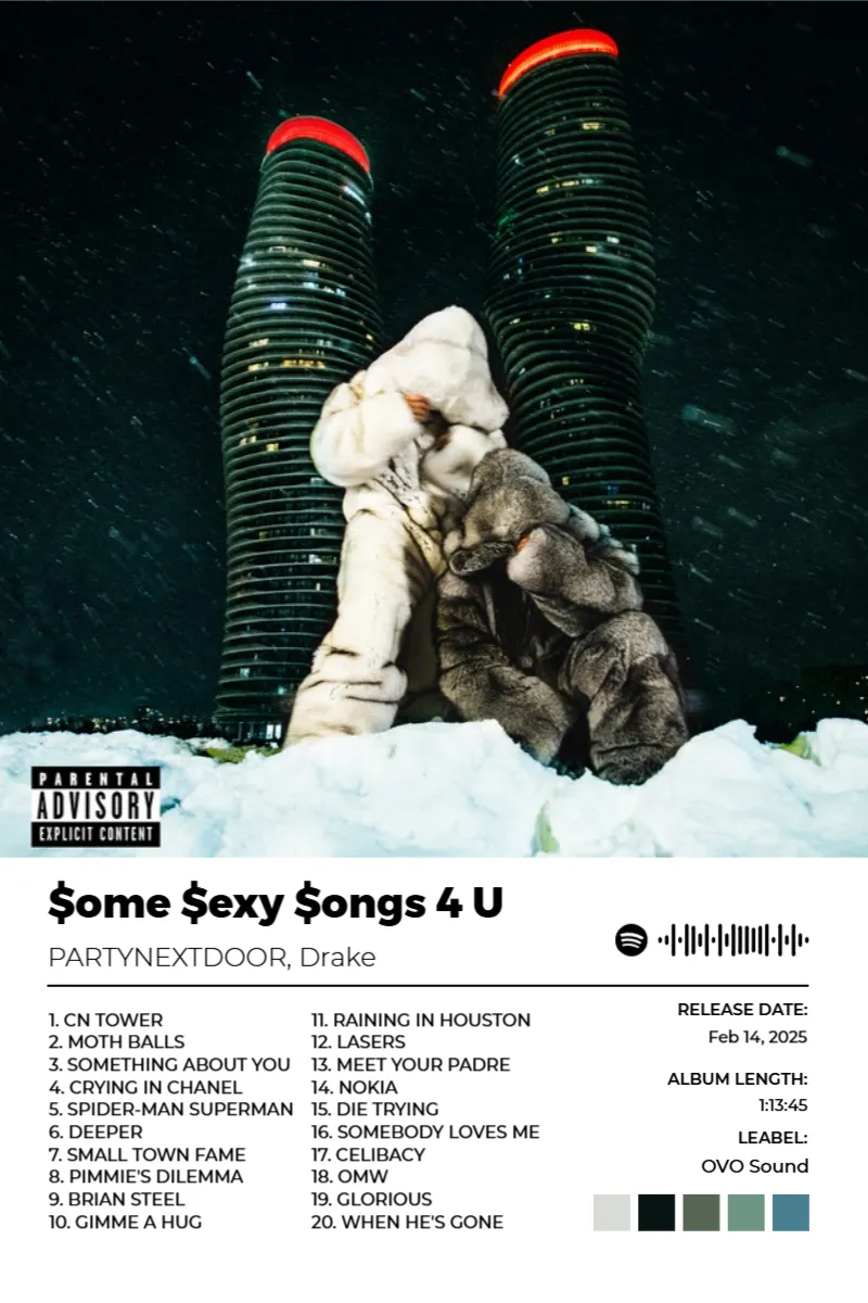 $ome $exy $ongs 4 U · $ome $exy $ongs 4 U · PARTYNEXTDOOR, Drake · 2:3 Album poster for $ome $exy $ongs 4 U by PARTYNEXTDOOR, Drake