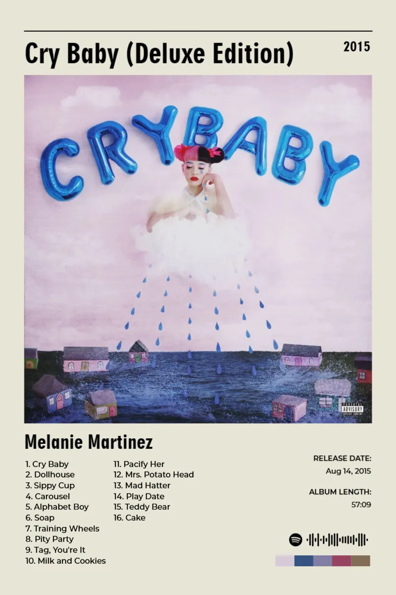 Album poster for Cry Baby (Deluxe Edition) by Melanie Martinez