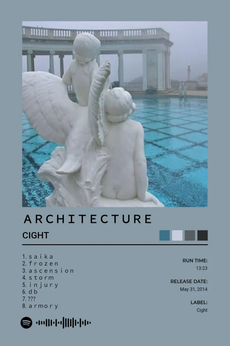 Album poster for ARCHITECTURE by Cight