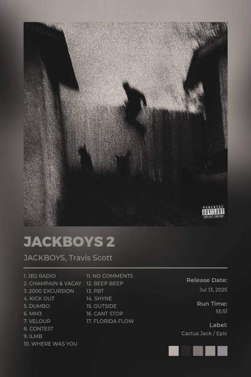 Album poster for JACKBOYS 2 by JACKBOYS, Travis Scott