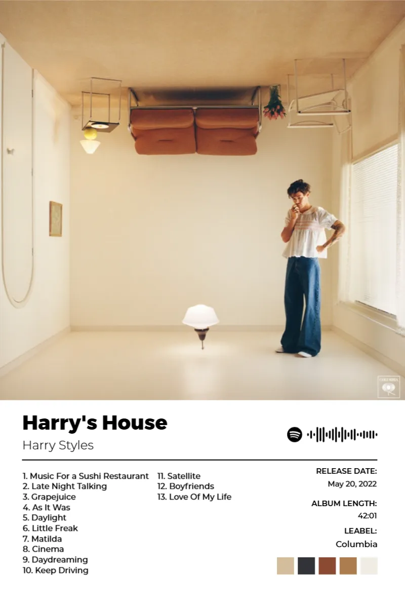 Album poster for Harry's House by Harry Styles