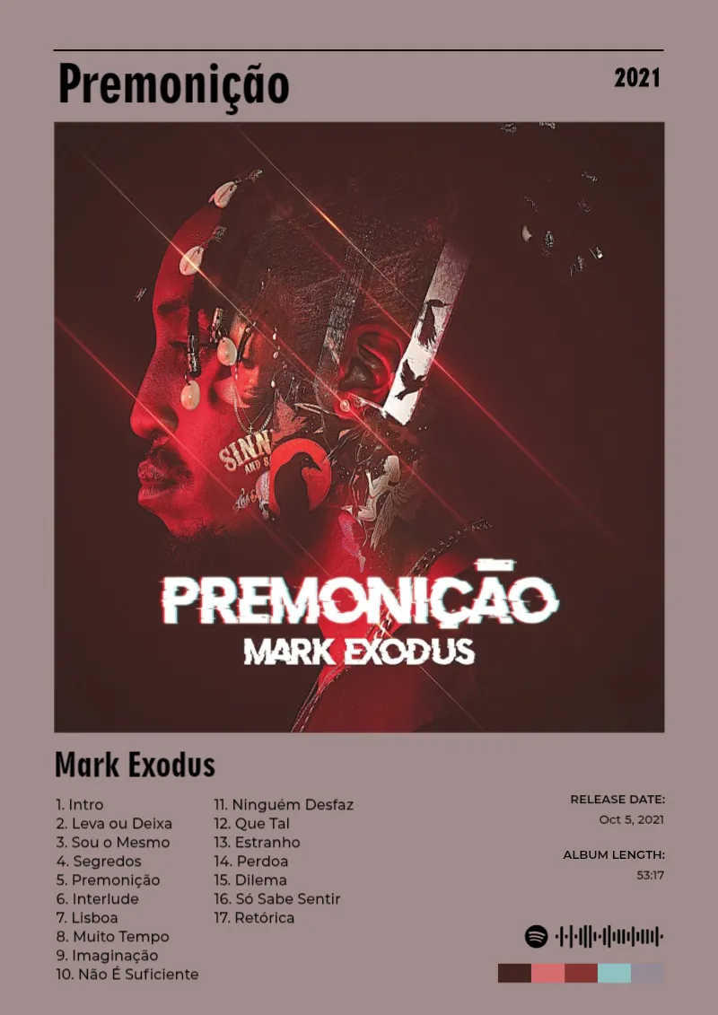 Album poster for Premonição by Mark Exodus
