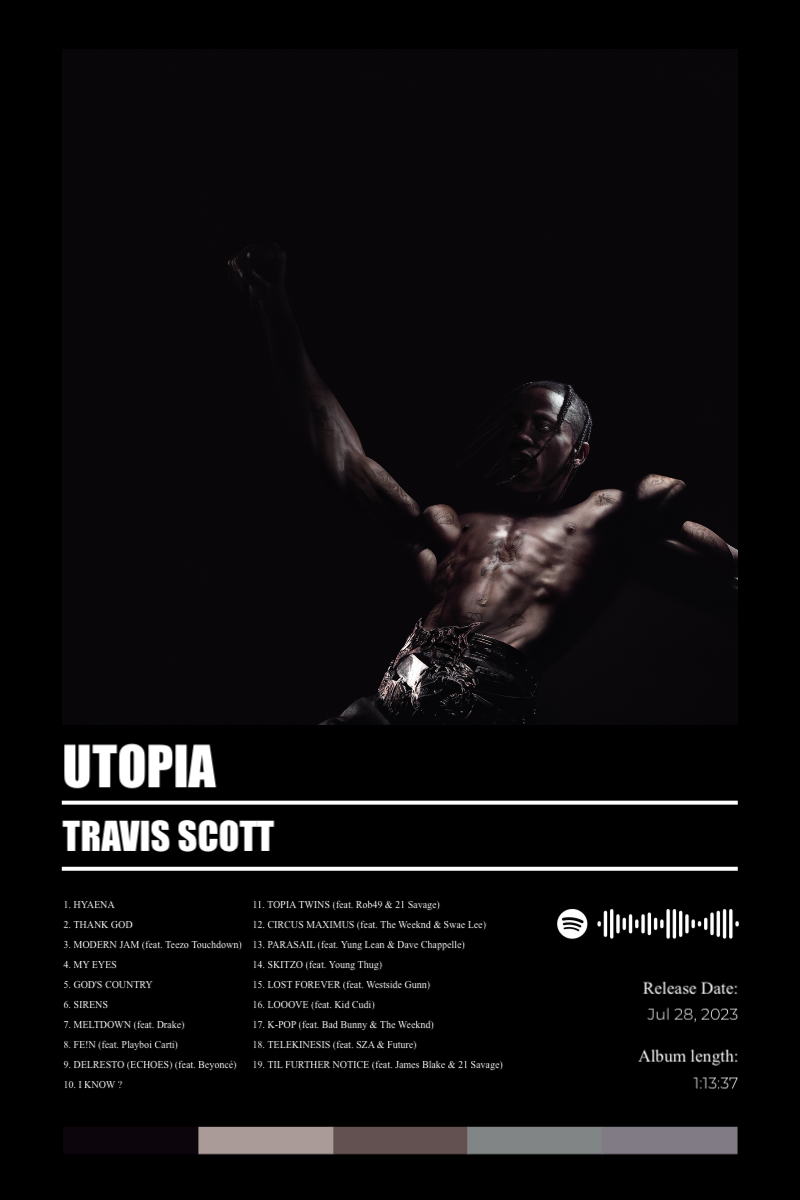 Album poster for UTOPIA by Travis Scott
