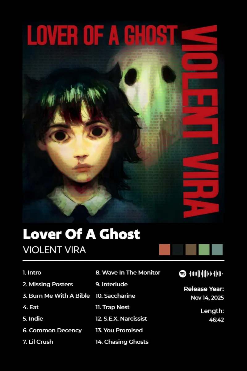 Album poster for Lover Of A Ghost by VIOLENT VIRA