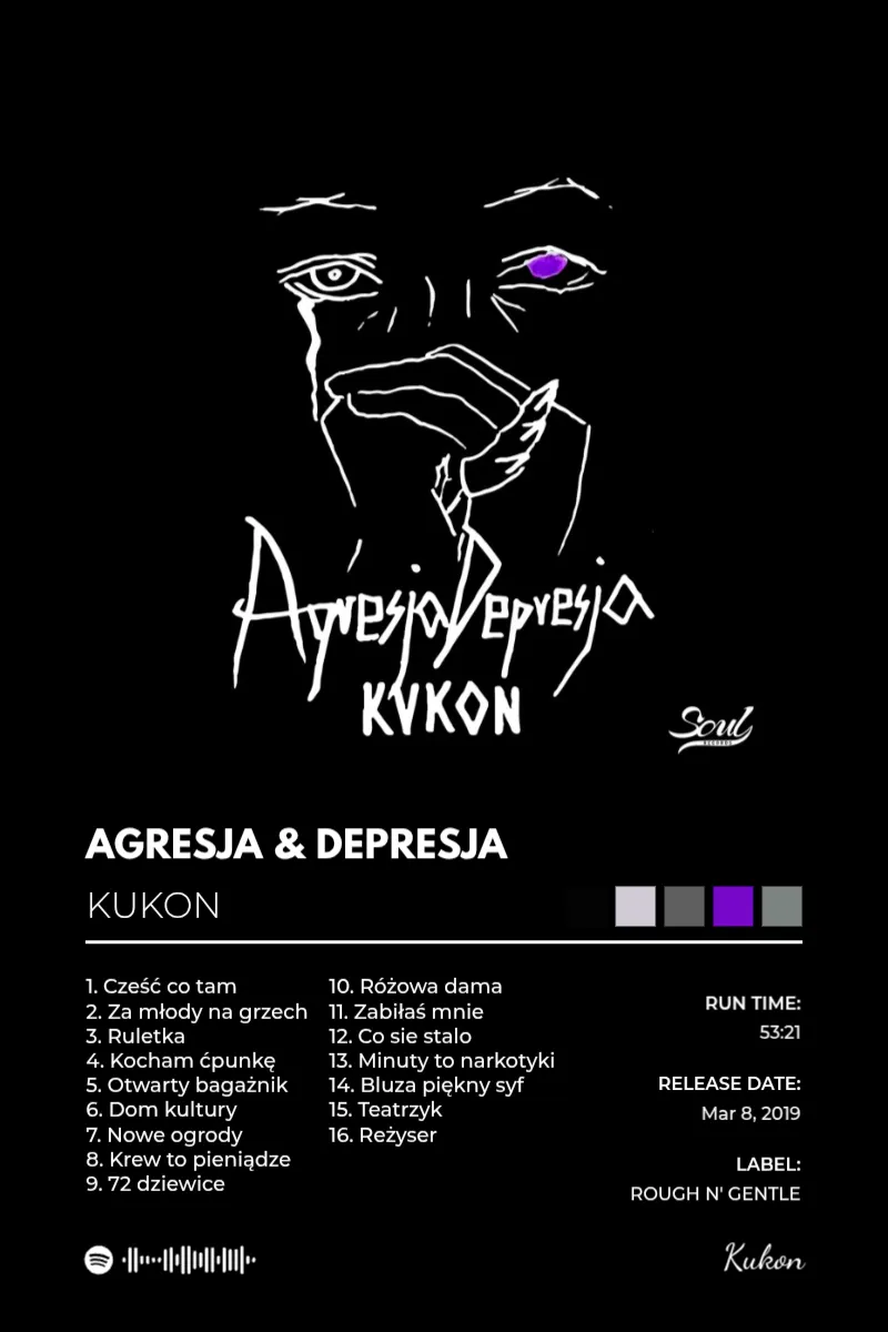 Agresja & Depresja — community poster example