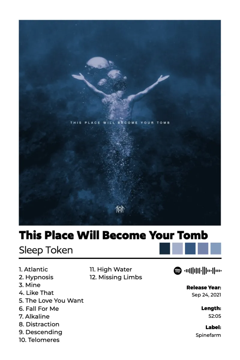 Album poster for This Place Will Become Your Tomb by Sleep Token
