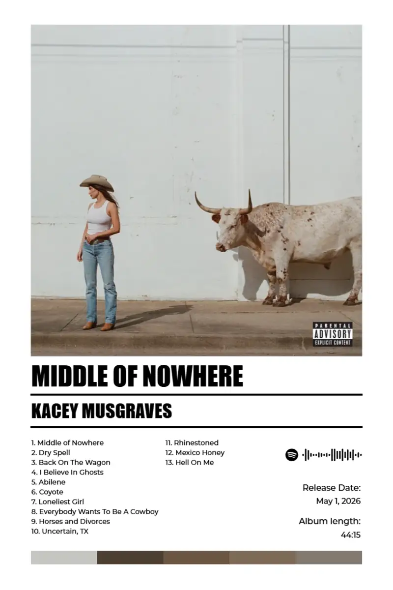Middle of Nowhere · Middle of Nowhere · Kacey Musgraves · 2:3 Album poster for Middle of Nowhere by Kacey Musgraves