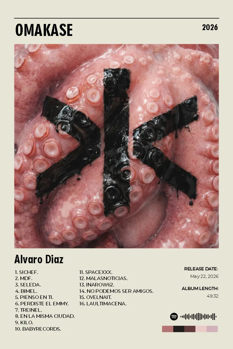 Album poster for OMAKASE by Alvaro Diaz