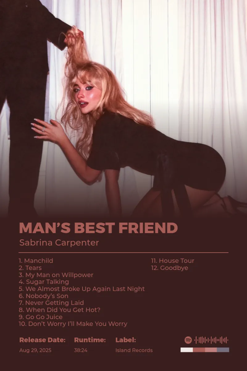 Man’s Best Friend · Man’s Best Friend · Sabrina Carpenter · 2:3 Album poster for Man’s Best Friend by Sabrina Carpenter