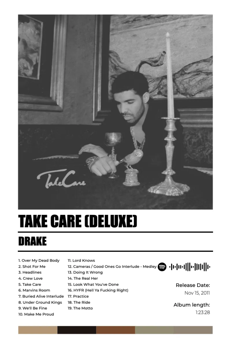 Album poster for Take Care (Deluxe) by Drake