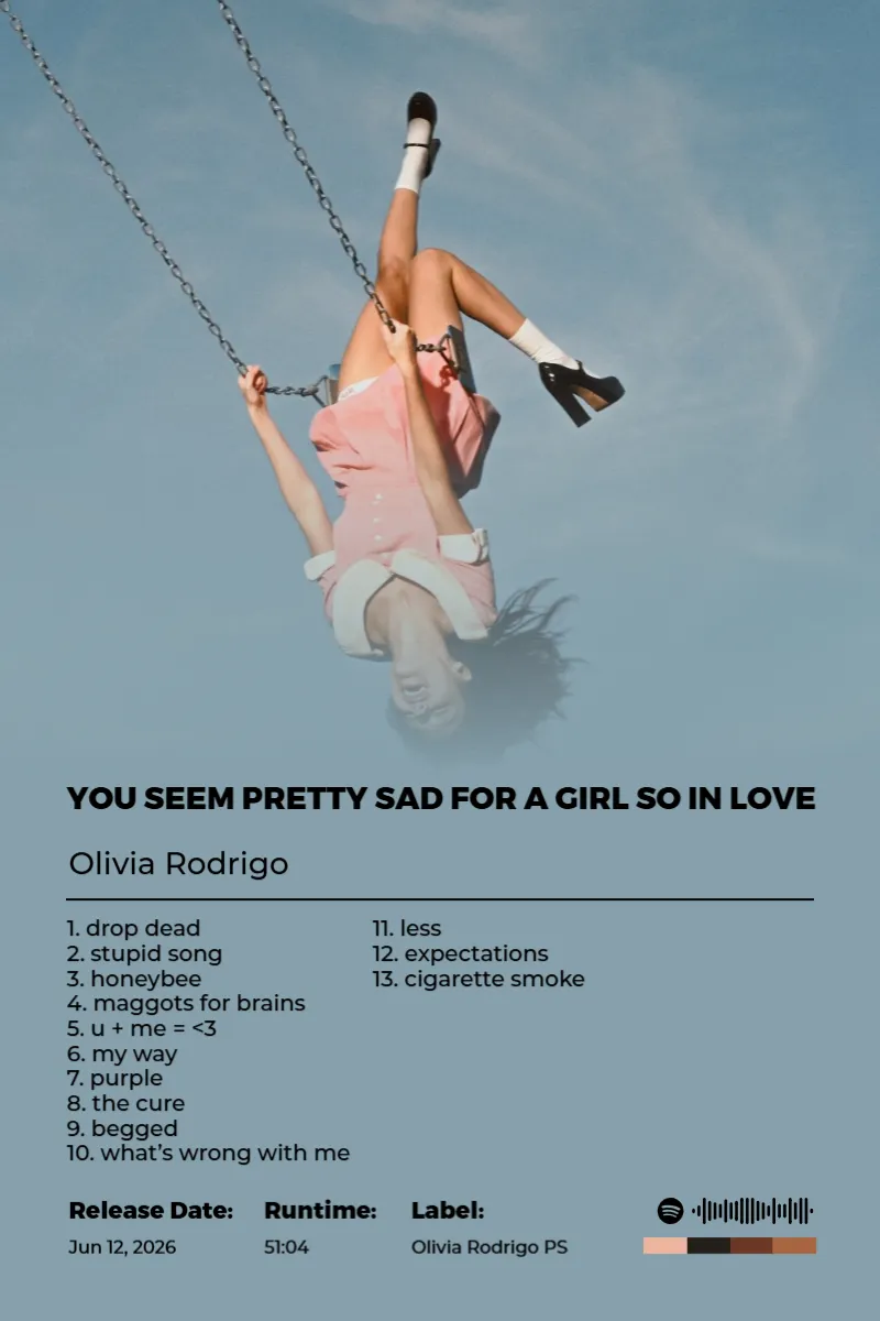 you seem pretty sad for a girl so in love
