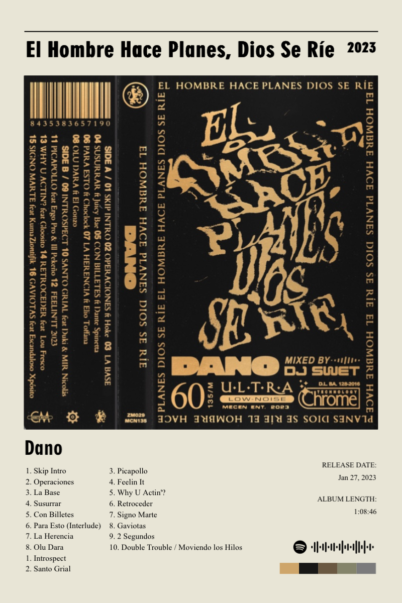 El Hombre Hace Planes, Dios Se Ríe · El Hombre Hace Planes, Dios Se Ríe · Dano · 2:3 Album poster for El Hombre Hace Planes, Dios Se Ríe by Dano