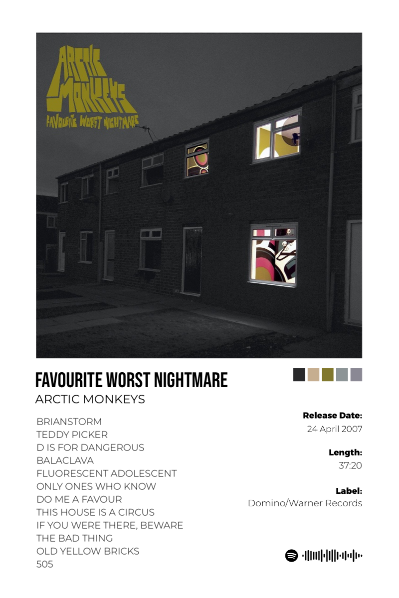 Favourite Worst Nightmare (Standard Version) — community poster example