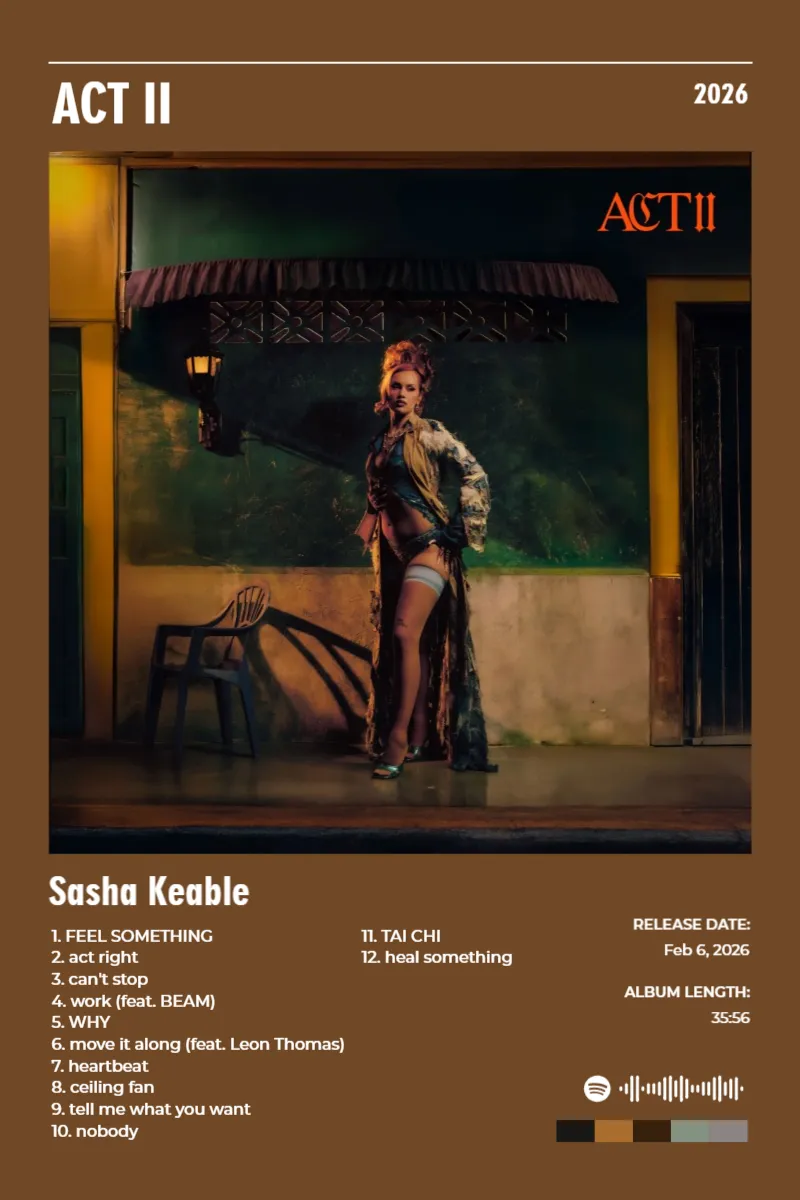 Album poster for ACT II by Sasha Keable