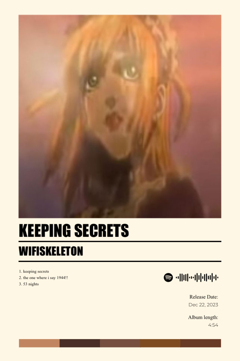 Album poster for keeping secrets by wifiskeleton