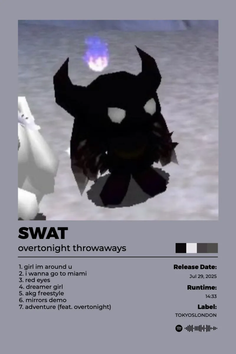 Album poster for SWAT by overtonight throwaways