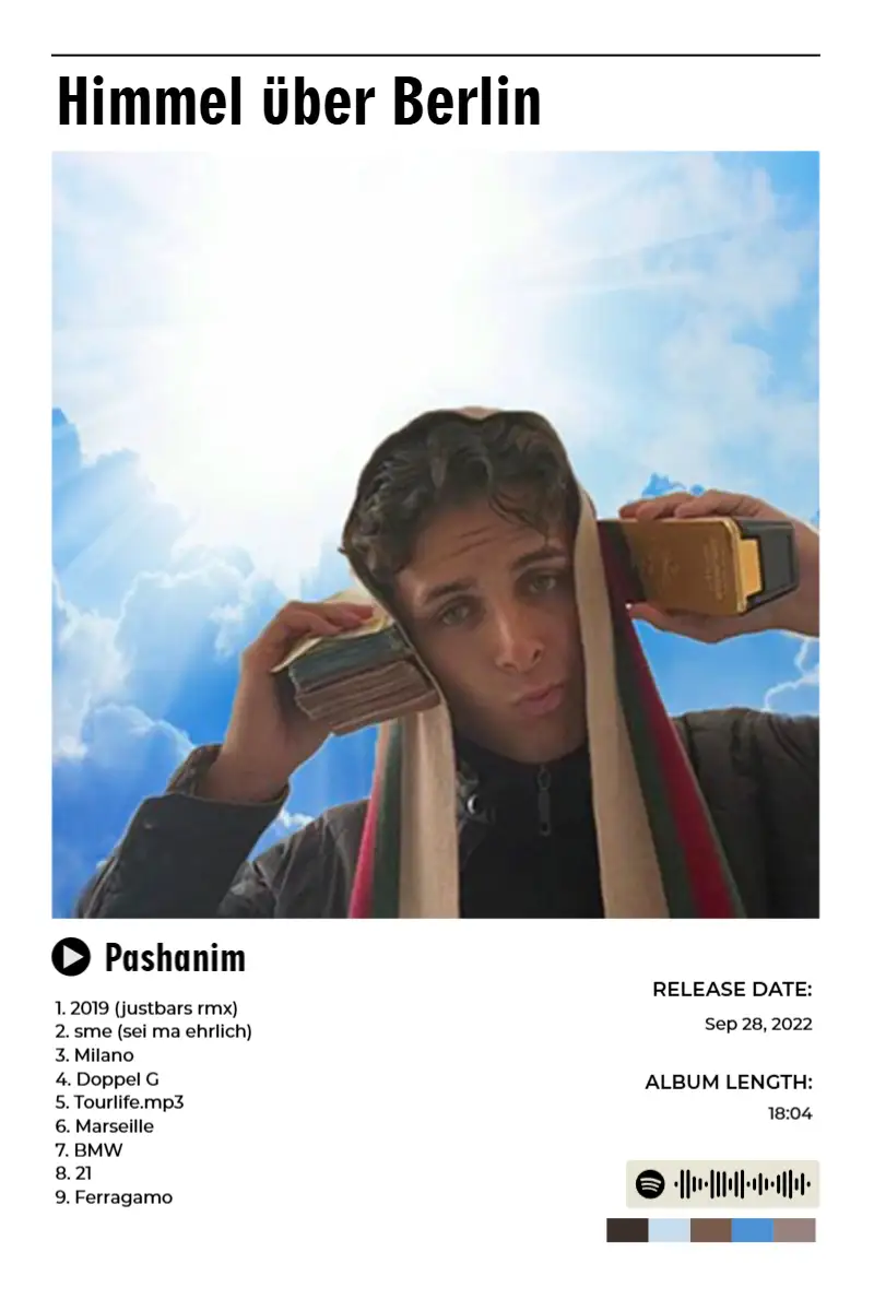 Album poster for Himmel über Berlin by Pashanim