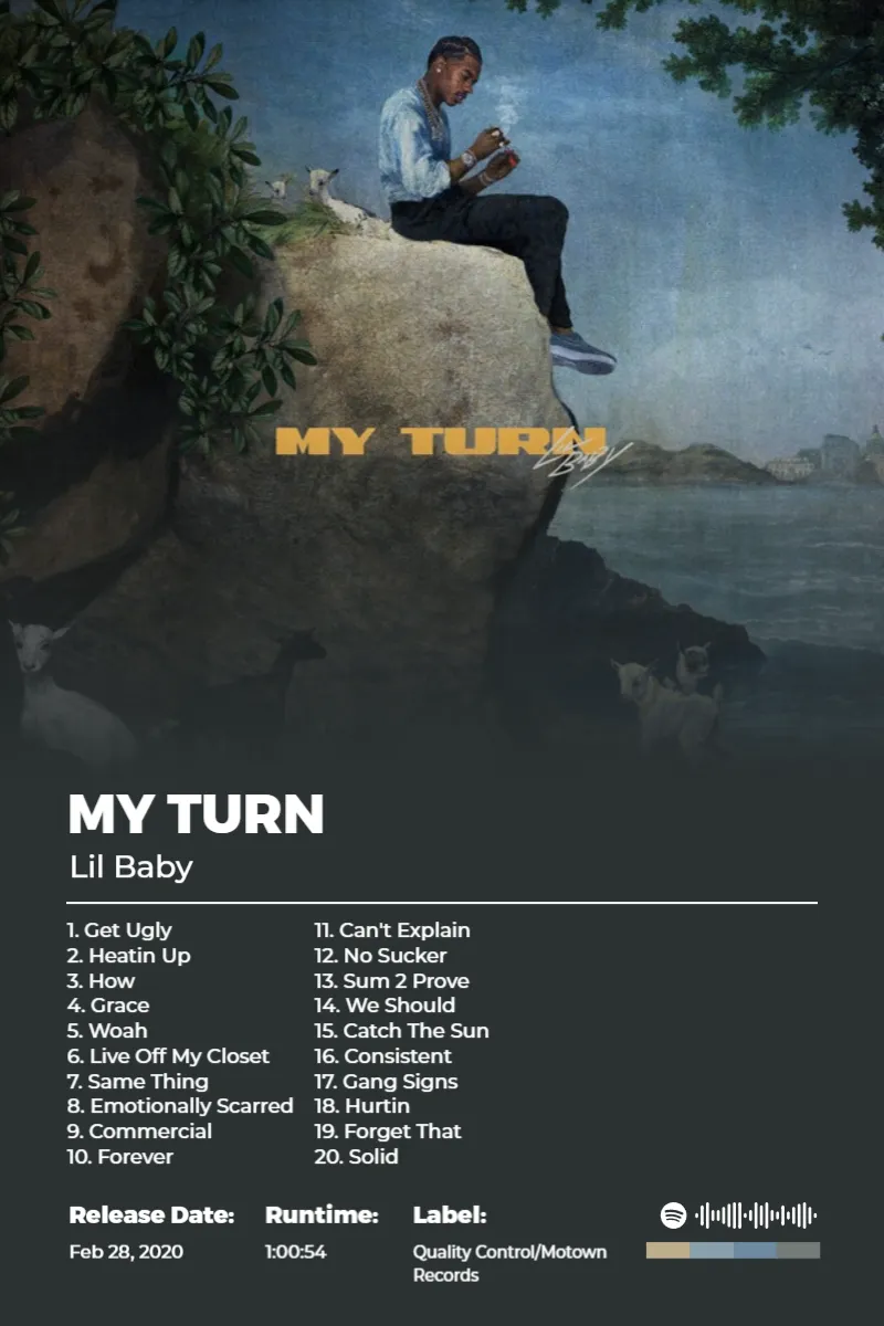 My Turn · My Turn · Lil Baby · 2:3 Album poster for My Turn by Lil Baby