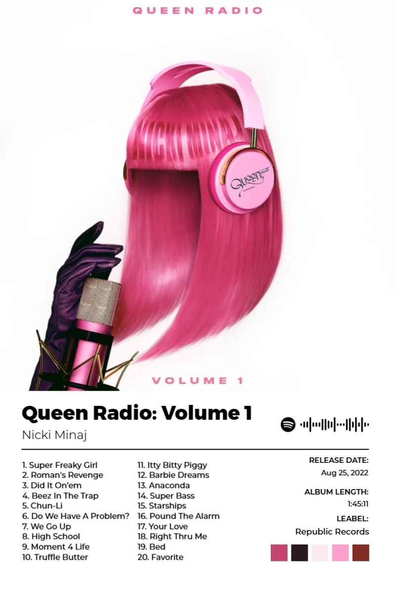 Queen Radio: Volume 1 · Queen Radio: Volume 1 · Nicki Minaj · 2:3 Album poster for Queen Radio: Volume 1 by Nicki Minaj