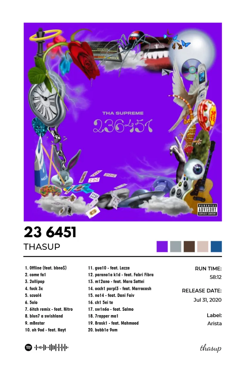 Album poster for 23 6451 by thasup