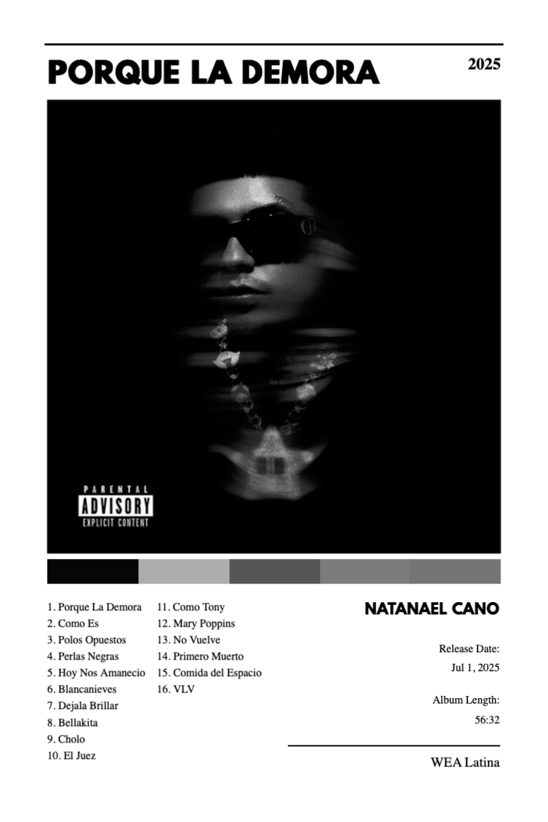 Album poster for Porque La Demora by Natanael Cano