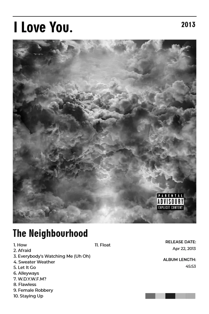 Album poster for I Love You. by The Neighbourhood
